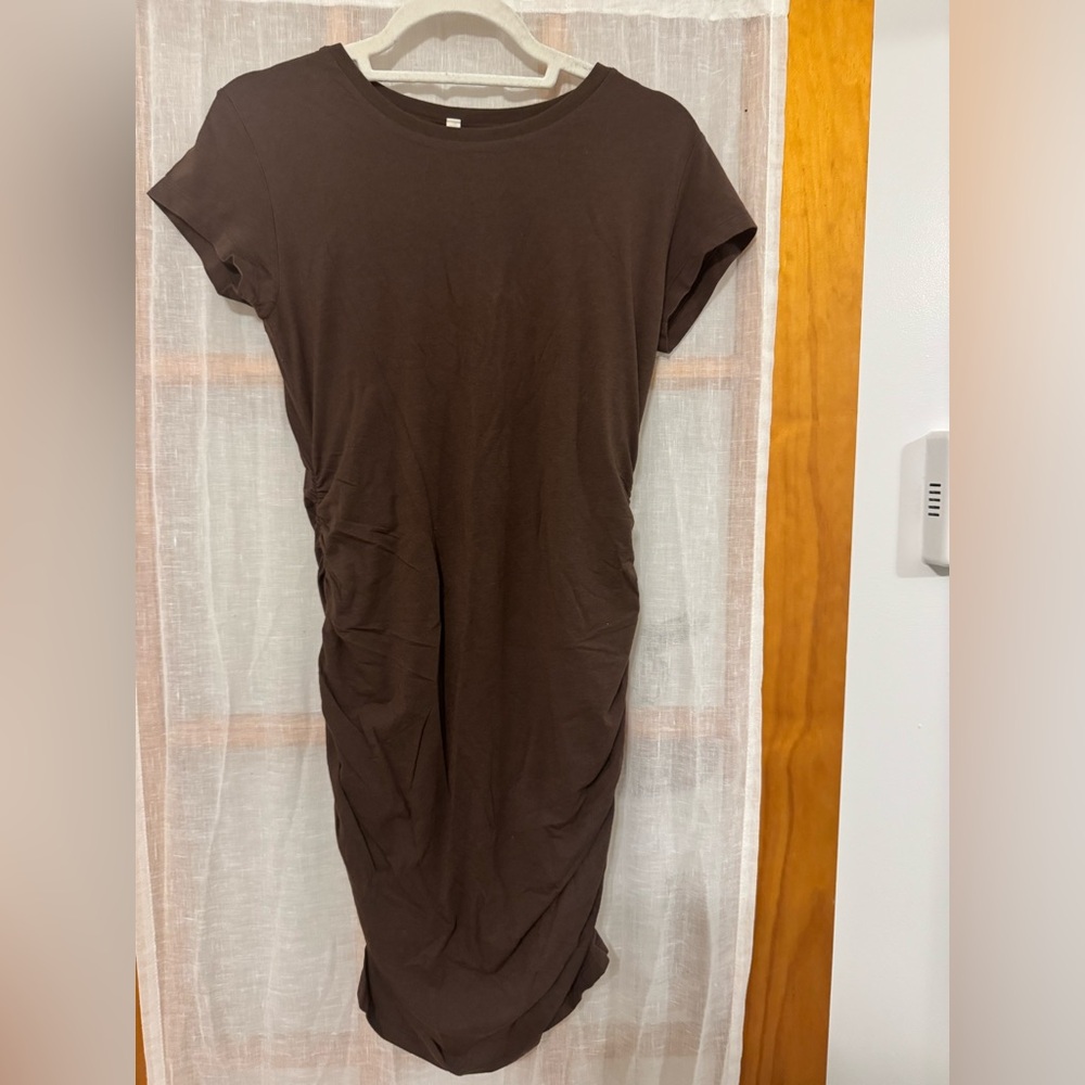 Aritzia babaton brown bodycon mini dress size medium